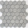 Мозаика LeeDo: Pietrine Hexagonal - Marmara grey полированная 23х40х7 мм