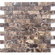 Мозаика LeeDo - Caramelle: Pietrine - Emperador Dark полированная 23x48x4 мм