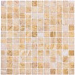 Мозаика LeeDo - Caramelle: Pietrine - Onice Beige полированная 23х23х7 мм