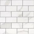 Мозаика LeeDo: Calacatta POL 48х98х10 мм, полированный керамогранит рис.1